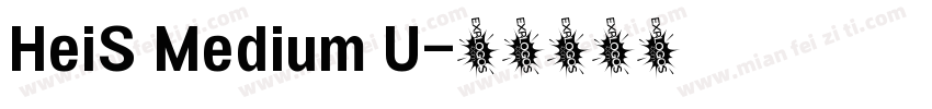 HeiS Medium U字体转换
